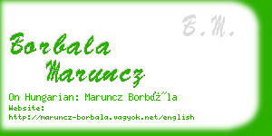 borbala maruncz business card